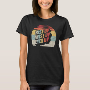 T-shirt Vintage Retro Lever les yeux debout