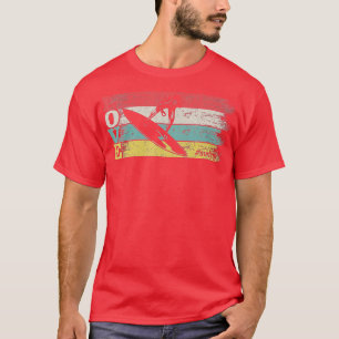 T-shirt Vintage Retro Love Surfing Silhouette S