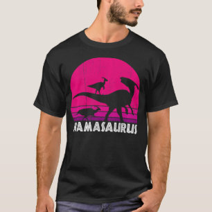T-shirt Vintage Retro Mamasaurus Sunset Dino Cadeau Pour M