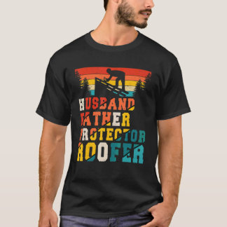 T-shirt Vintage Retro Mari Père Protecteur Toit