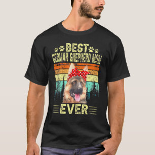 T-shirt Vintage Retro Meilleur berger allemand Maman toujo