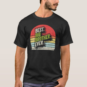 T-shirt Vintage Retro Meilleur Grand Frère Bro Jamais Anci