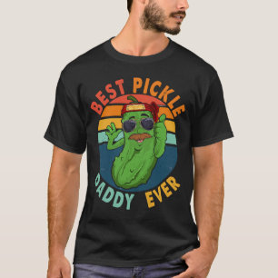 T-shirt Vintage Retro Meilleur Pickle Papa Jamais Pickle M