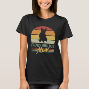 T-shirt Vintage Retro Mom 5t French Bulldog