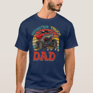 T-shirt Vintage Retro Monster Camion père conducteur