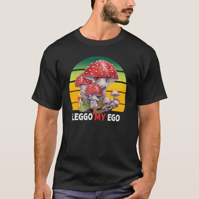 T-shirt Vintage Retro Mushrooms Fungi Mycology Mushroom (Devant)