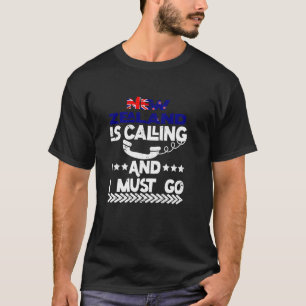 T-shirt Vintage Retro Nouvelle-Zélande Dit Que Je Dois All