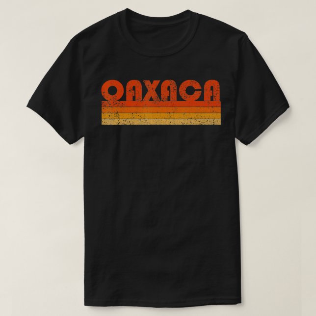 T-shirt Vintage Retro Oaxaca Mexique (Design devant)