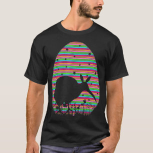 T-shirt Vintage Retro Oeuf de Pâques Oiseau Kiwi Oiseau de