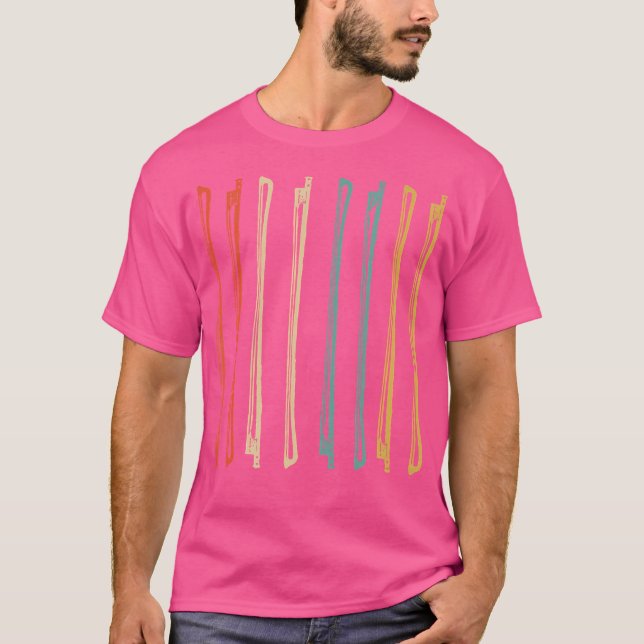 T-shirt Vintage Retro Orchestra String Player (Devant)