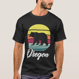 T-shirt Vintage Retro OU Oregon Wildlife Bear Adventure