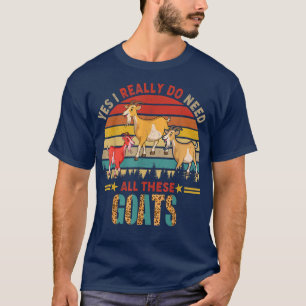 T-shirt Vintage Rétro Oui J'Ai Vraiment Besoin De Toutes C