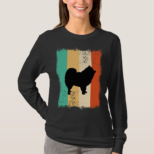 T-shirt Vintage Retro Pomeranian (Devant)