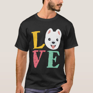 T-shirt Vintage Retro Poméranien amour mignon Chien chiot