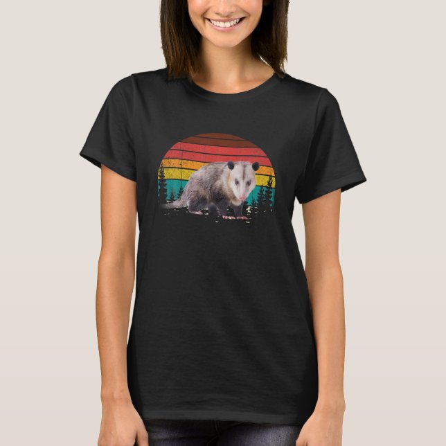 T-shirt Vintage Retro Possum Lovers (Devant)