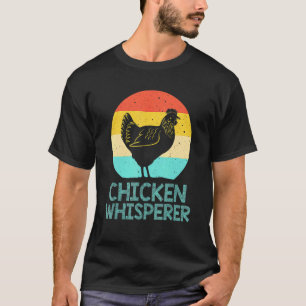 T-shirt Vintage Rétro Poulets Chuchoteur de Poulets Fermie