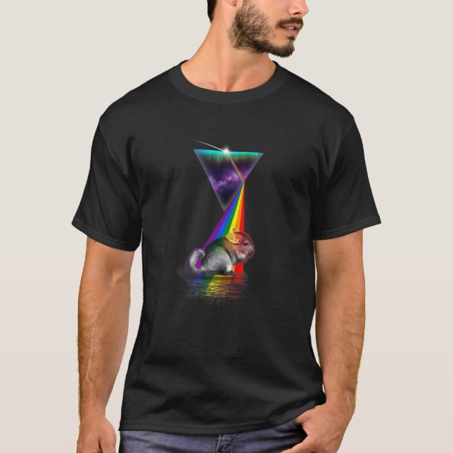 T-shirt Vintage Retro Prism Chinchilla (Devant)