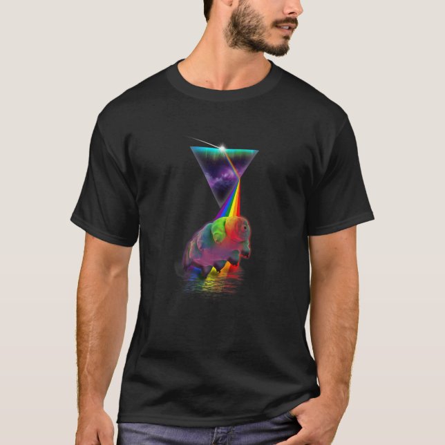 T-shirt Vintage Retro Prism Tardigrade (Devant)