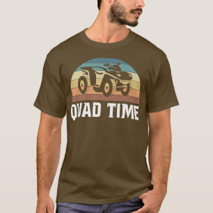 T-shirt Vintage Retro Quad Time Quad Rider