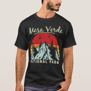 T-shirt Vintage Retro Randonnée Camping Mesa Verde Nationa