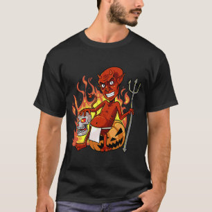 T-shirt Vintage Retro Red Devil Red Devil Halloween
