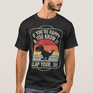 T-shirt Vintage Retro Si Vous Êtes Heureux Et Que Vous Le