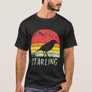 T-Shirt Vintage rétro Silhouette Bird les années