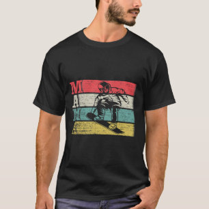 T-shirt Vintage Retro Snowboard Mama Ski Snowboard Silh