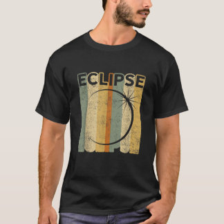 T-shirt Vintage Rétro Solaire Eclipse T Chemise Soleil Lun