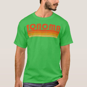 T-shirt Vintage Retro Sonoma Californie