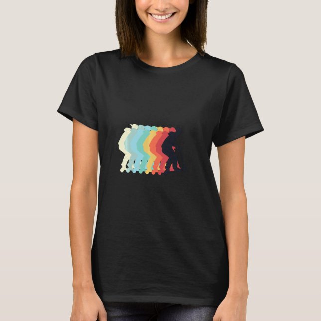 T-shirt Vintage Retro Style Scooter Stunt (Devant)