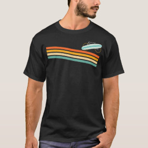 T-shirt Vintage Retro Style Summer Plage de vélo Allons-y