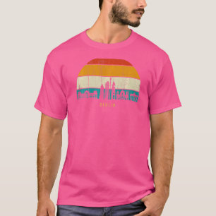 T-shirt Vintage Retro Style Sunset Allemagne skyline citys