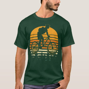 T-shirt Vintage Retro Sunset Design Biker 1409