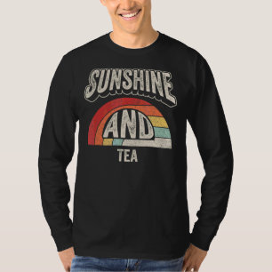 T-shirt Vintage Retro Sunshine Et Thé Été