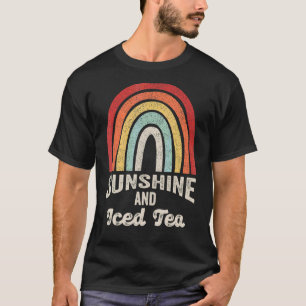 T-shirt Vintage Retro Sunshine Et Thé Glacé Été