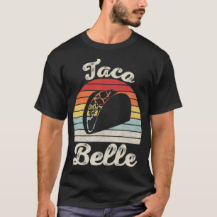 T-shirt Vintage Retro Taco Belle Pour Femmes Hommes Drôle