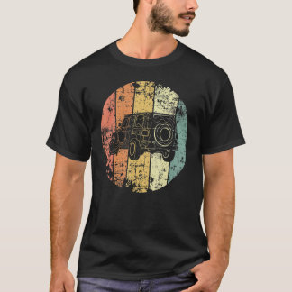 T-shirt Vintage Rétro Tout Terrain Tout Terrain 4x4 2