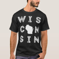 Vintage Retro Wisconsin Accueil État Midwest Up No