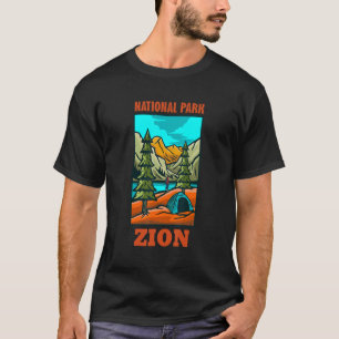 T-shirt Vintage Retro Zion National Park Utah