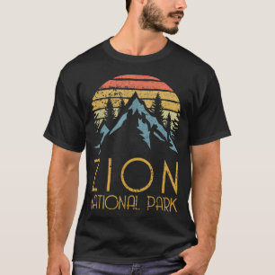 T-shirt Vintage Retro Zion National Park Utah