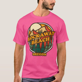 T-shirt Vintage Rocaway Beach Oregon Mountain Randonnée Pr