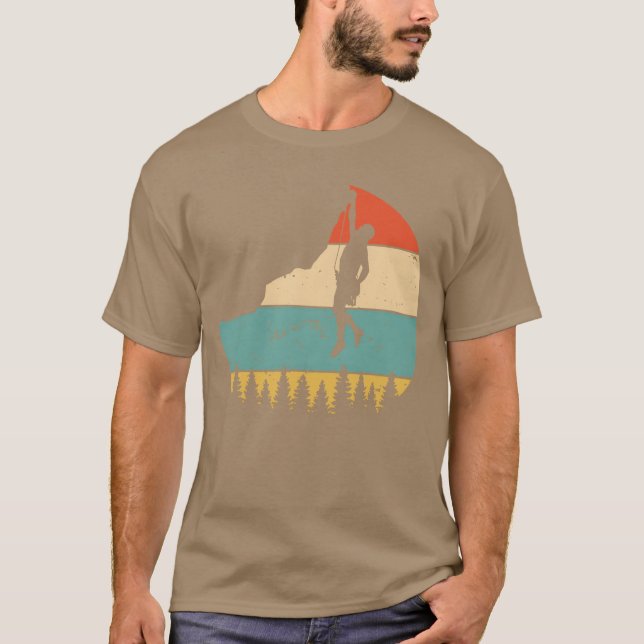 T-shirt Vintage Rock Climbing friends (Devant)