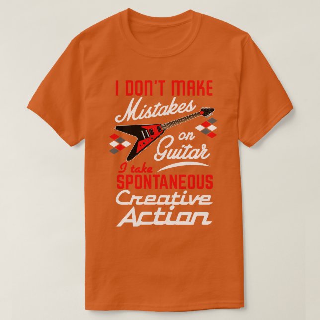 T-shirt Vintage RocknRoll Guitare Action (Design devant)