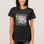 T-shirt Vintage rose Floral Rose père de la mariée<br><div class="desc">Conception florale rose vintage et rose pour la fête de fiançailles, le dîner de répétition, la douche nuptiale ou la soirée bachelorette. Marchandises mariages à fleurs chic pour la mariée, sa famille et ses amis. Parfait pour une soirée amusante avec la mariée, la bonne d'honneur, la demoiselle d'honneur, les meilleurs...</div>