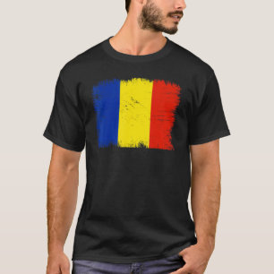 T-shirt Vintage Roumanie Drapeau de l'indépendance roumain