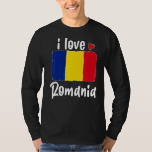 T-shirt Vintage Roumanie Flag Fierté Pour Hommes Femmes So