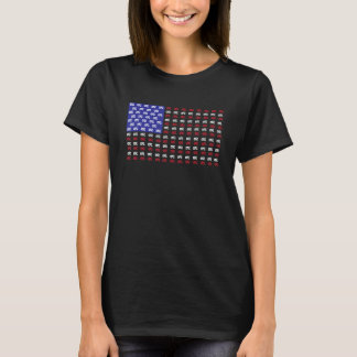 T-shirt Vintage RV American Flag USA Motorhome Propriétair