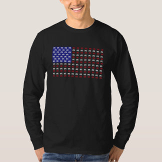 T-shirt Vintage RV American Flag USA Motorhome Propriétair
