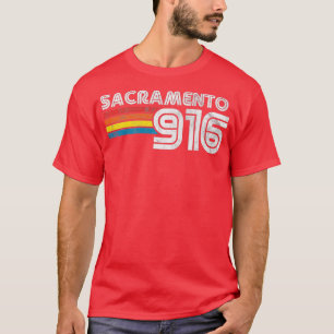 T-shirt Vintage Sacramento Proud 916 California State Gi